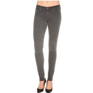 Adriano Goldschmied The Legging Super Skinny Gray Cords Corduroy Pants Size 28R